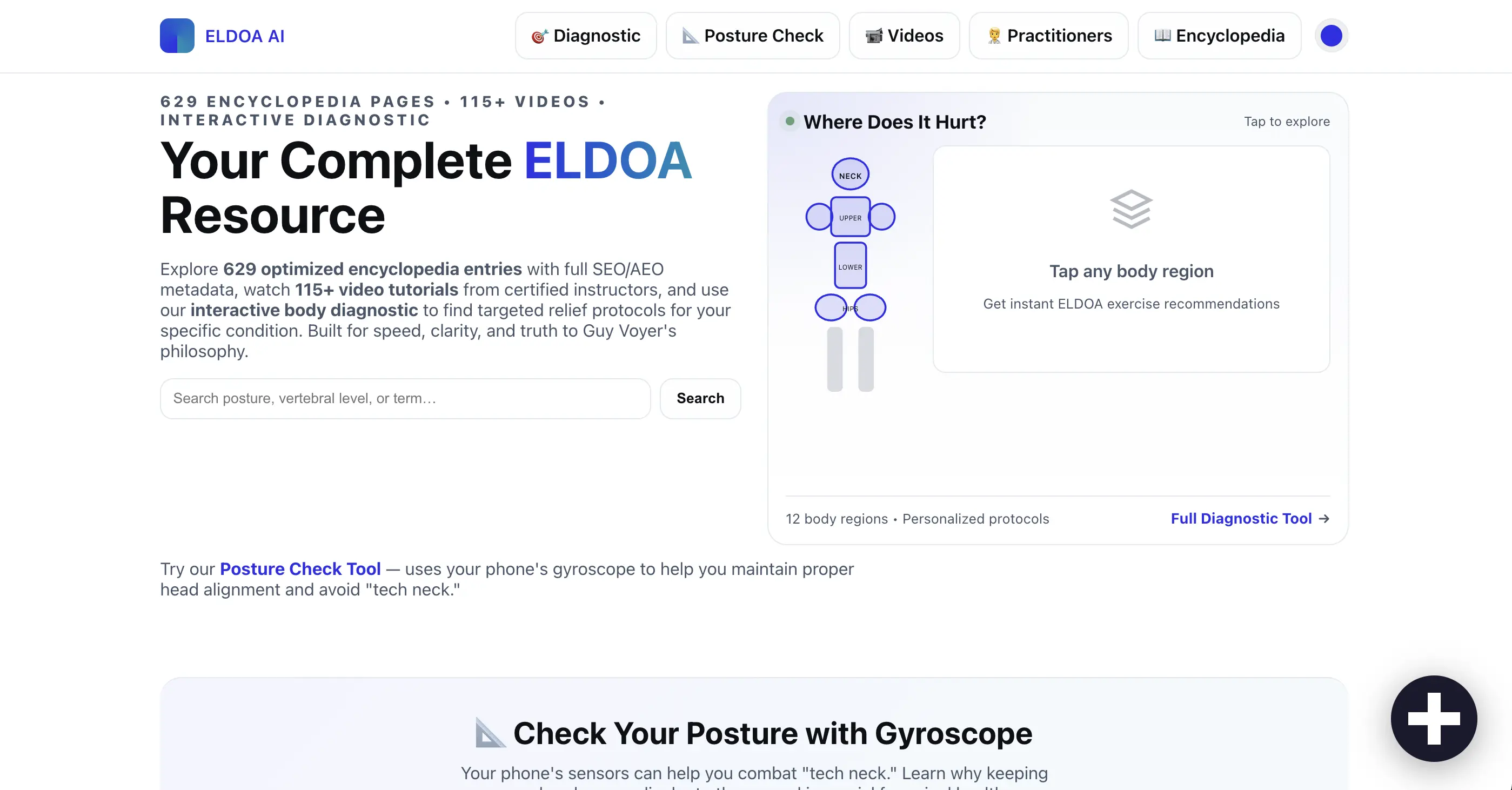 Captura de pantalla del sitio web EldoaAI.com